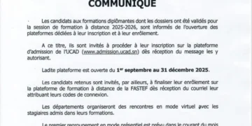 Ouverture des inscriptions à la formation à distance 2025-2026